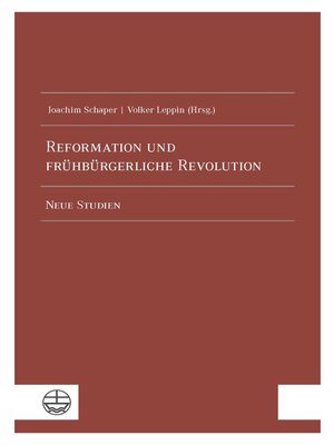 cover image of Reformation und frühbürgerliche Revolution